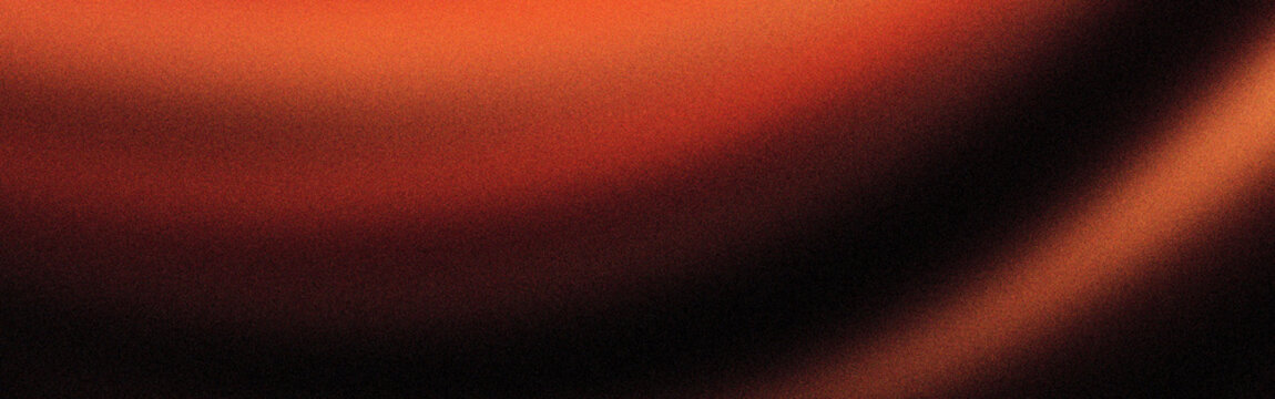 Fiery Orange and Black Gradient Texture with Grainy Noise Effect banner poster header wallpaper backdrop design dark amber lava flow intense shadow metallic copper glow volcanic heat