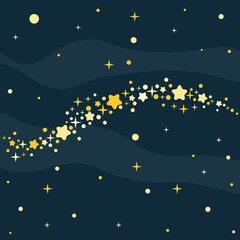 Galaxy and star night background.