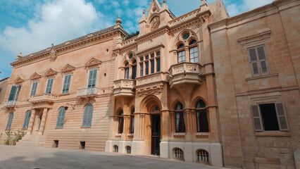 Obraz premium Historical Mdina Old Town in Malta on sunny day