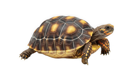 Obraz premium Baby turtle on a black background