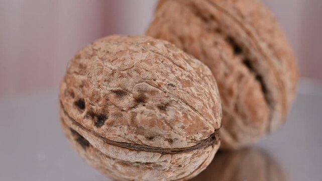 video of a walnut in its shell