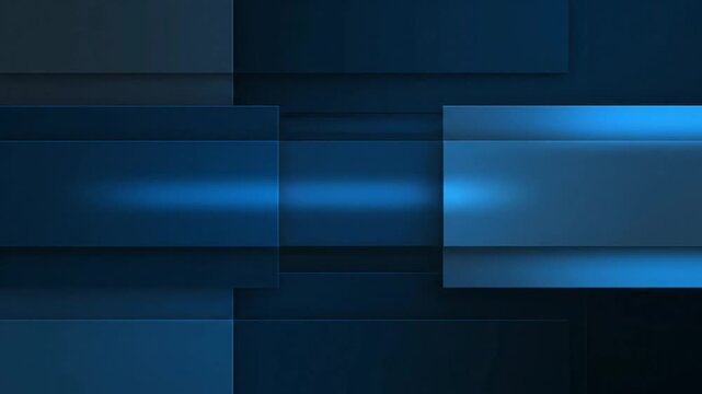 A video showcasing a modern digital background with glowing blue rectangles on a dark blue grid