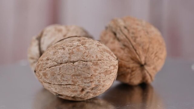 video of a walnut in its shell