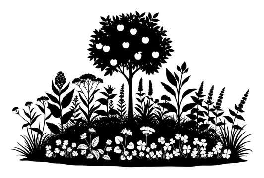 Urban Food Forest Guild - Minimalist Vector