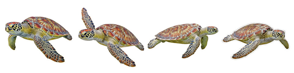 set of hawksbill leatherback png /. © Fayaz