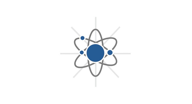 Atom Symbol Science Energy Icon.
