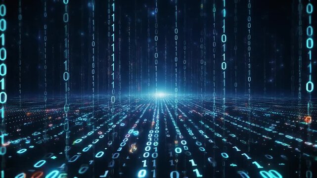 Neural Network Big Data Flow Visualization, Binary Code Matrix