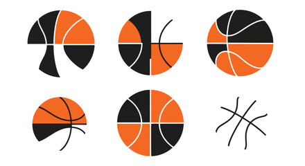 Basketball Line art illustration © Rony