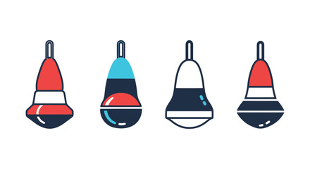 Buoy Line art vector color simple design © Rony