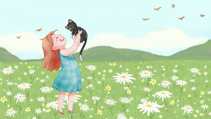 Grafika wektorowa - międzynarodowy dzień kota © polanski.portfolio