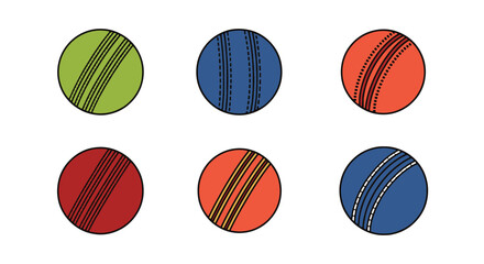 Obraz premium Cricket Ball Line modern design