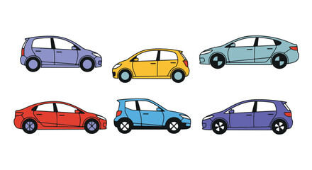 Fototapeta premium Electric Car Line luxury color outline design