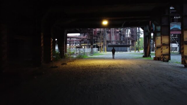 Urbex. Urban Exploration. Walking Hazardous Socialist Factory. Communism. Czechoslovakia
