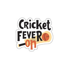 Obraz premium Cricket fever is on with cricket bat and ball