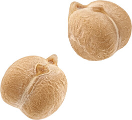 Falling chickpeas isolated