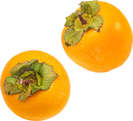 Kaki fruits isolated