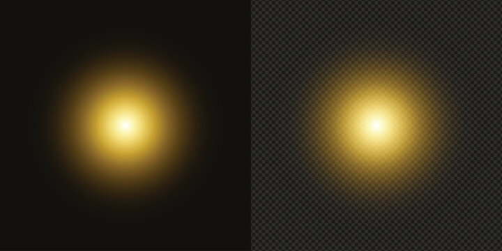 Golden Glow Orb Light Effect