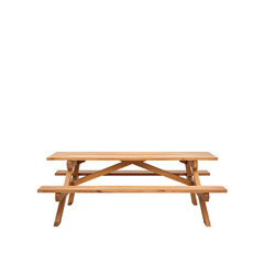 Wooden Picnic Table Positioned in a Park Setting for Outdoor Gatherings and Meals