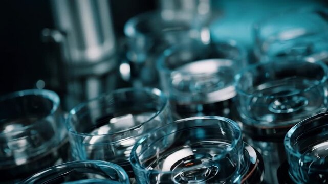 Closeup of delicate polishing of glass elements in optical equipment emphasizing the importance of clarity and precision in lens performance
