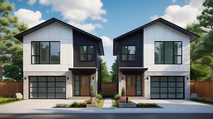 Ultrarealistic 3D Architectural render of a modern house