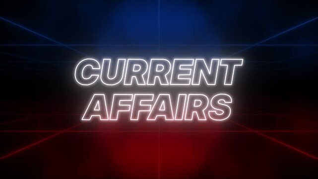 Current Affairs Text Retro Style