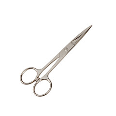 Scissors Placed on a Plain Surface During a Crafting Session in the Home Office
