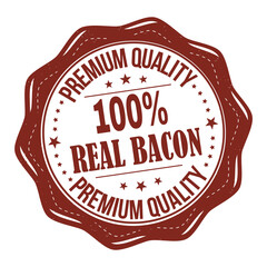 100% Real bacon grunge rubber stamp