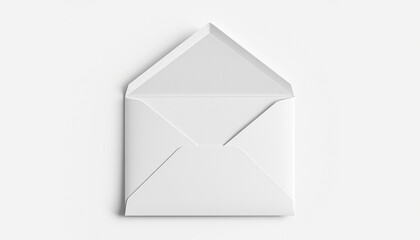 A white envelope on a plain background, ready for correspondence