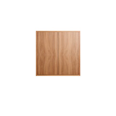 Naklejka premium Wood Cabinet With Double Doors in a Simple Design for Storage and Organization Needs
