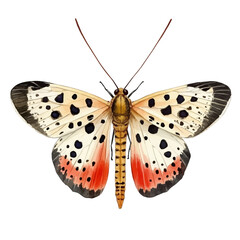 Naklejka premium Scorpionfly, high quality watercolor, isolated on a white background, vibrant details.