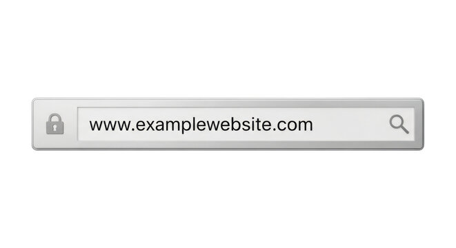 Browser address bar with search icon