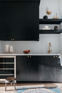 Dramatic Modern Butler's Pantry
