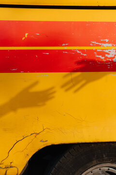 Shadow Hand Reaching Bus Surface