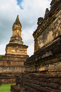 Ancient pagoda in Sukhothai Historical Park, Thailand
