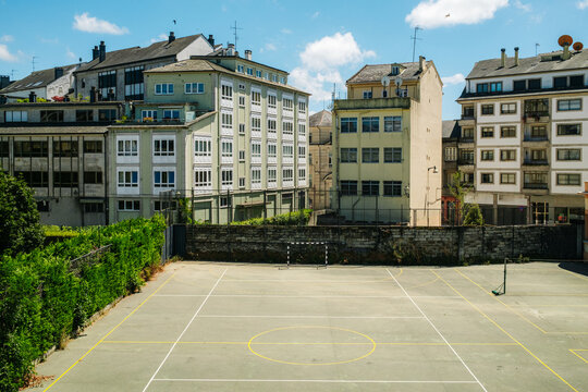 Empty Urban Sports Court