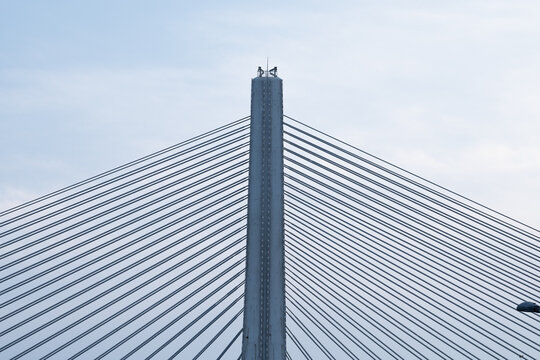 Modern railway bridge