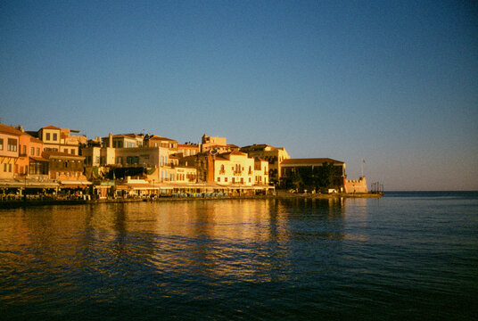 Chana cityscape at the seaside in Greece 