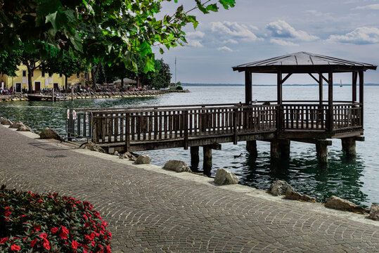 landscape at lake garda - riva del garda - italy