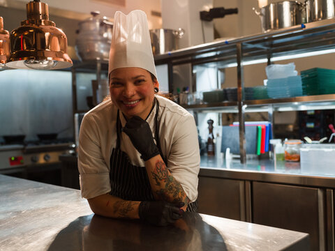 Chef Smiling and looking at camera 