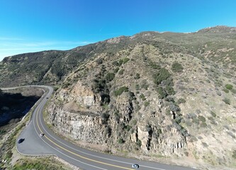 A UAV Drone Aerial Survey of  The Mill Creek Strand of the San Andreas Fault in California along Highway 38 near Forest Falls and Yucaipa looking at the landforms caused by Plate Tectonics 