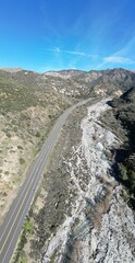 A UAV Drone Aerial Survey of  The Mill Creek Strand of the San Andreas Fault in California along Highway 38 near Forest Falls and Yucaipa looking at the landforms caused by Plate Tectonics 