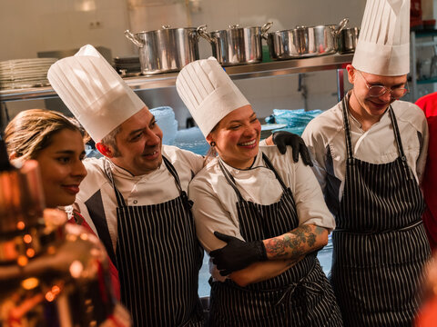 Group portrait of chefs 
