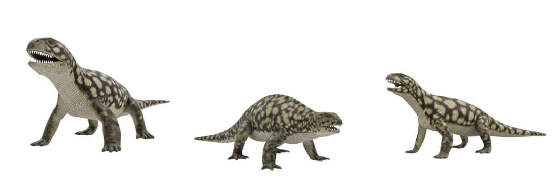 Troodon formosus dinosaur isolated on white background, intelligent small theropod predator fossil reptile cutout PNG, Cretaceous bird-like dinosaur 3D render model, prehistoric raptor creature figure
