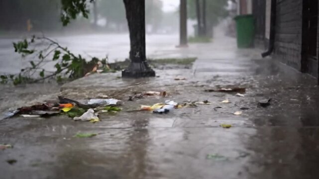 Water overflow during storm conditions