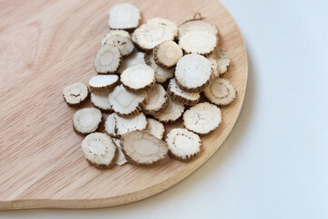 Fototapeta premium Dried sliced Angelica dahurica root
