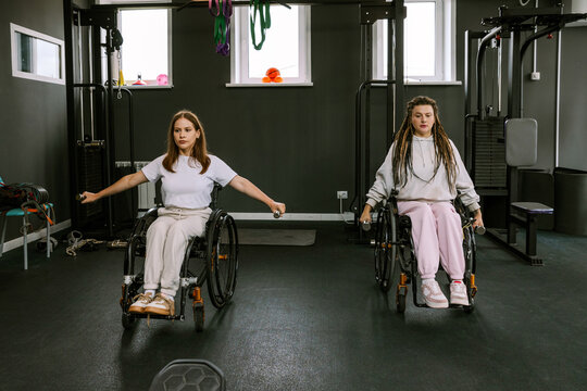 Women engage in sports.