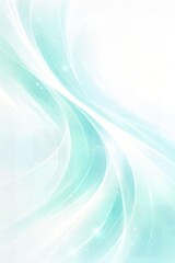 Mint Aqua Luminous Ribbon Waves Diagonal Abstract Background