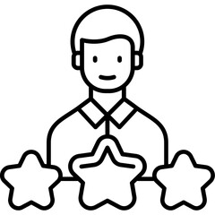 Obraz premium Shopping experience Outline Icon