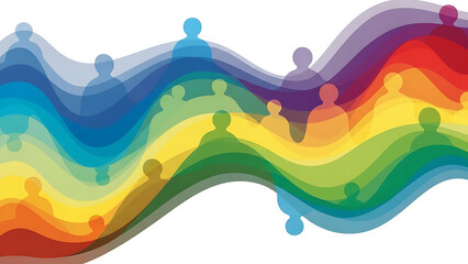 Diverse Community Waving Color Layers with Human Forms