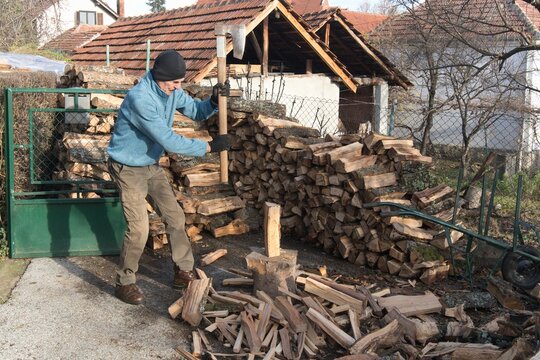 Preparing Winter Firewood